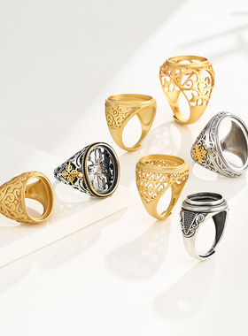 致闺蜜女s925银戒指空托