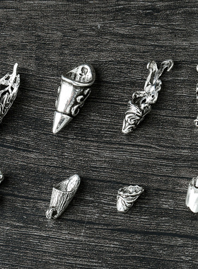 复古狼牙吊坠男女士银套包防裂