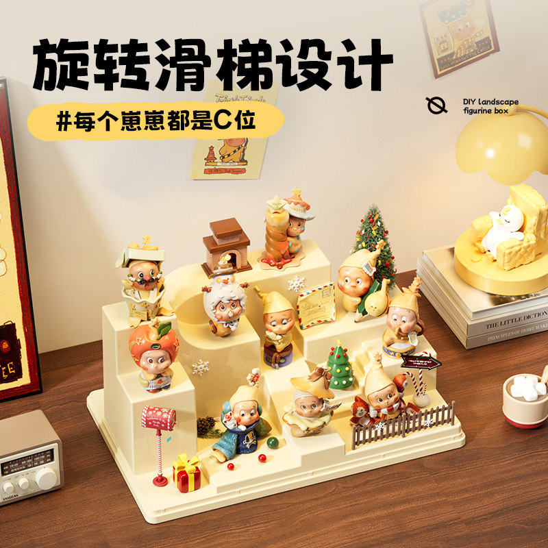 星星人盲盒收纳展示架亚克力透明泡泡玛特展示盒防尘手办展示盒子,淘宝优惠券,粉丝福利购,淘宝优惠卷