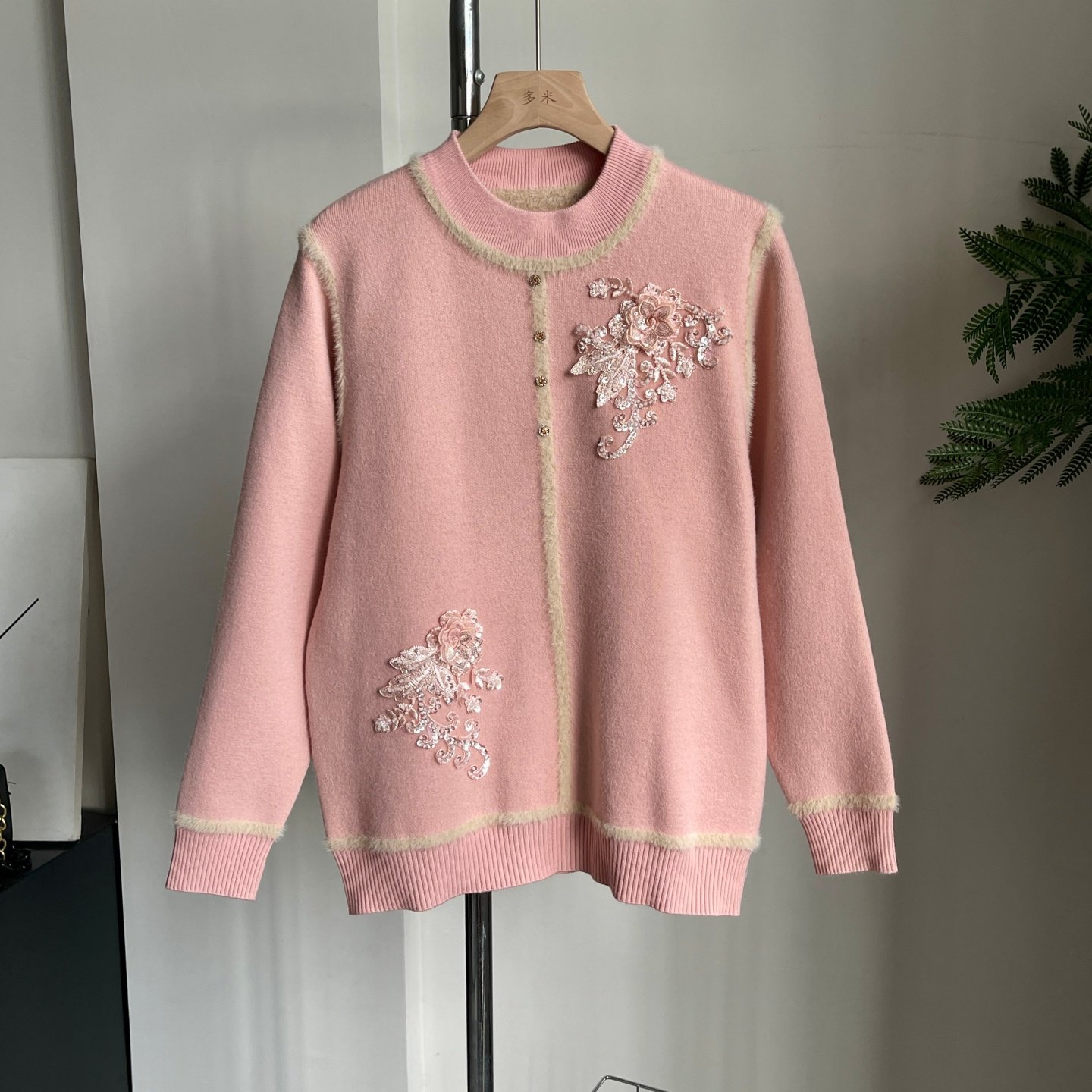 中老年女装加绒加厚针织打底衫冬季妈妈装一体绒时尚保暖毛衣内搭,淘宝优惠券,粉丝福利购,淘宝优惠卷