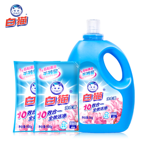 白猫无磷洗衣液4kg家庭装