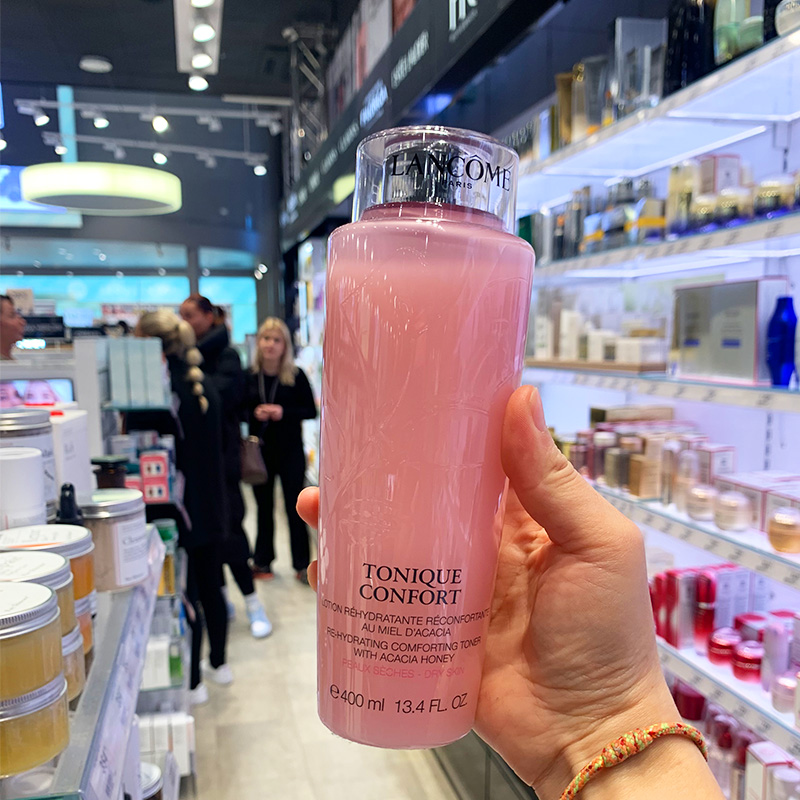 Lancome法国兰蔻大粉水400ml玫瑰精华清滢柔肤水滋润补水保湿爽肤