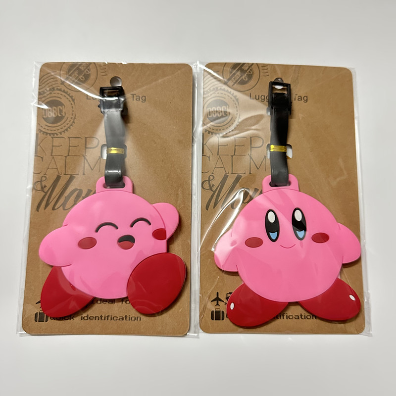 自嘲熊Chiikawa黑皮草裙KT星之卡比行李牌吊牌小挂件行李箱小饰品 - 图0