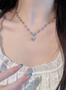 甜酷辣妹ins百搭bm十字架项链女