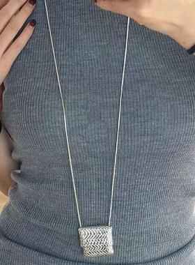 长款毛衣链轻奢高级感中古包包