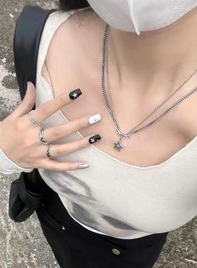 ins风星星项链五角星骨头项链