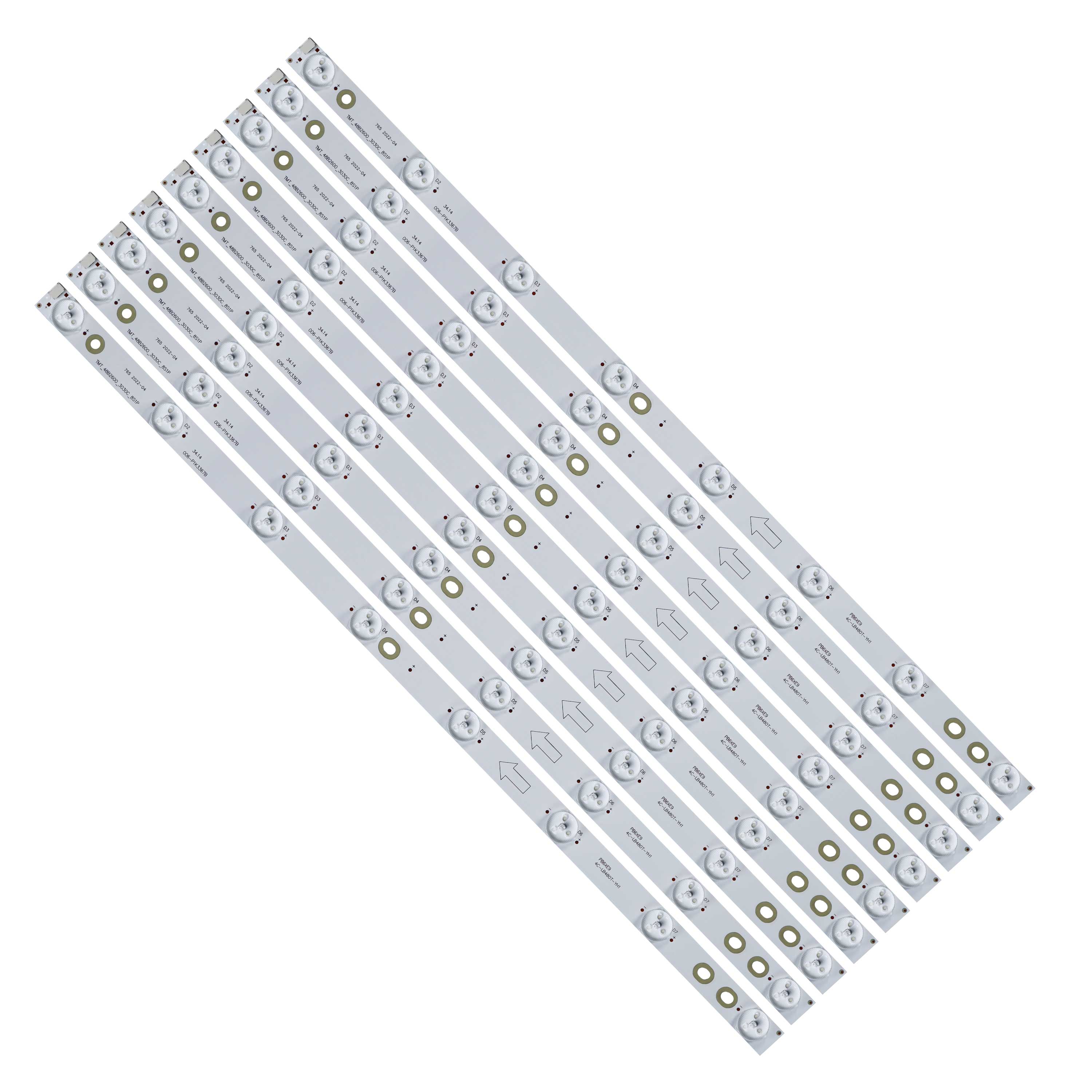 适用乐华48K100 LED48C391 LED48C831Z灯条4C-LB480T-YH1铝9条8灯-图2