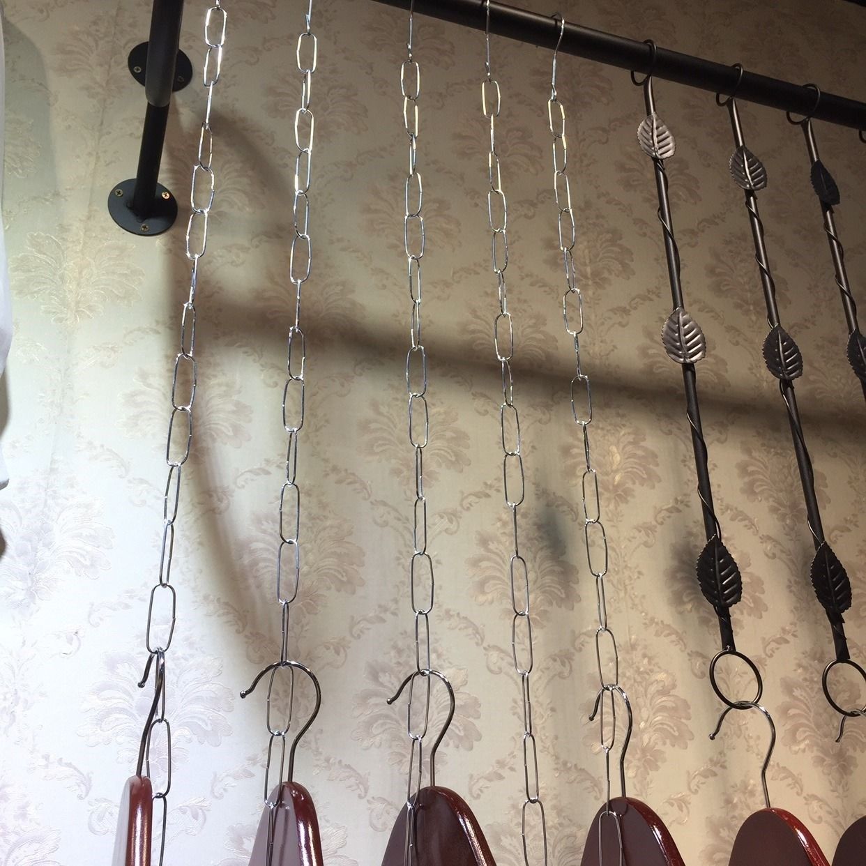 服装店链接条S钩挂衣铁链链条衣服挂钩衣架吊环地摊服装挂衣架 - 图3