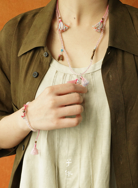 ZIXIU子休 瓶瓶安安岁岁金岁岁红项链 沉香小众原创设计质感 默叙