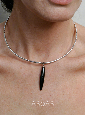 ABOAB 纯银Fusu Collar项圈项链 原创设计师气质银饰choker 默叙