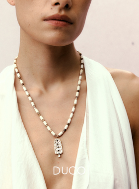 DUCO 贝母神树项链 原创小众设计师个性气质高级感锁骨链默叙