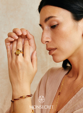 MONSECRET棕榈珍宝扭转珠手链