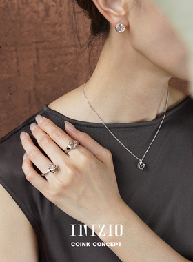 INIZIO白水晶灵露水珠项链