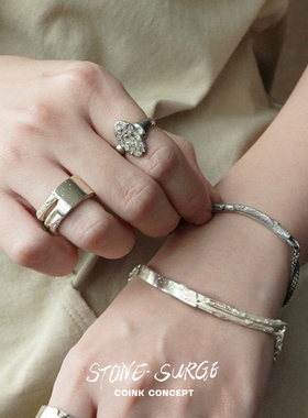 STONESURGE树衣印章戒指