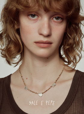 SALEEPEPE图画石壁画串珠项链