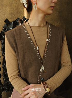 QIQI器契游马乌金椰壳手串