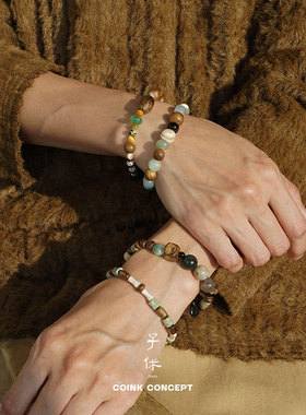 ZIXIU子休天然石沉香天青手链