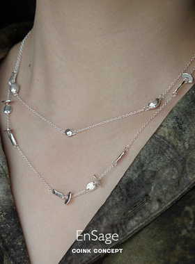 ENSAGE925纯银原创设计小众项链