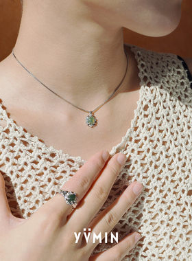 YVMIN尤目水草涟漪纯银项链