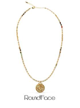 ROUNDFACE Pearl珠光项链 淡水珍珠原创设计复古吊坠锁骨链 默叙