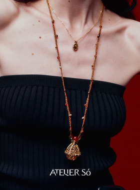 闻香水瓶项链气质毛衣链长项链