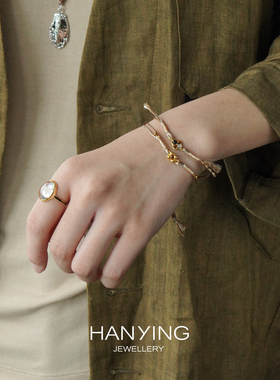 HANYING折扇水晶戒指