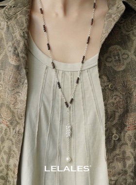 LELALES桑丘雾凇叠珠项链