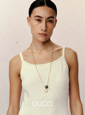 DUCO 心语吊坠长项链 原创小众设计师个性气质礼物毛衣链默叙