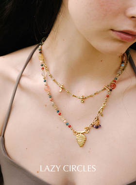 LAZY CIRCLES 葡萄织梦项链 原创复古休闲度假锁骨链 默叙