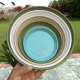 Цингшан контрольный корень корень горшок пластик сгущенной большой розовый зеленый горшок с галоп -скалопменным переполненным пустым 360 ° дышащая роза