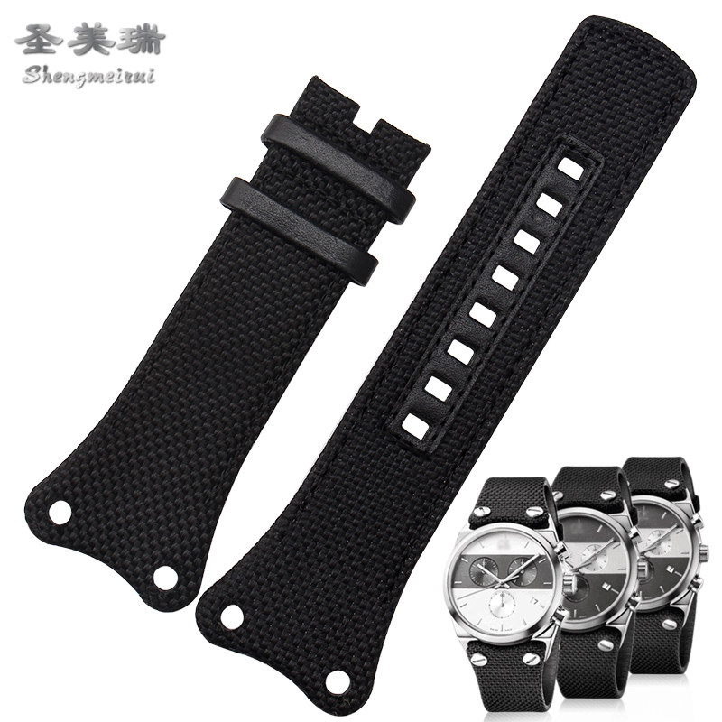 代ck手表带男eager系列帆布表链 圣美瑞配件