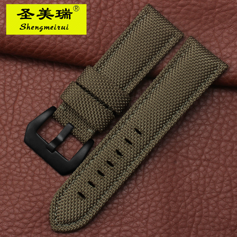 尼龙运动防水沛大海爬山帆布手表带 圣美瑞配件
