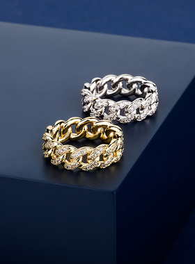 欧美风森系锆石配饰戒指ins同款