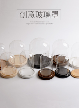 diy防尘罩微景观展示盒永生花