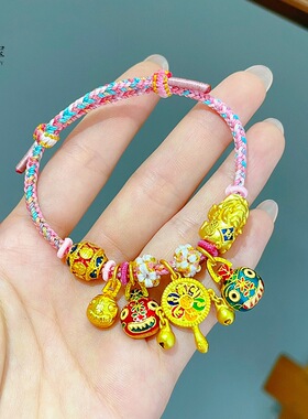 金色精致新中式国风手链女轻奢高级感百搭新中式国潮风手串