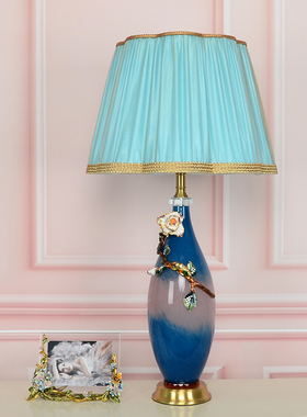 珐琅卧室ins少女床头北欧台灯