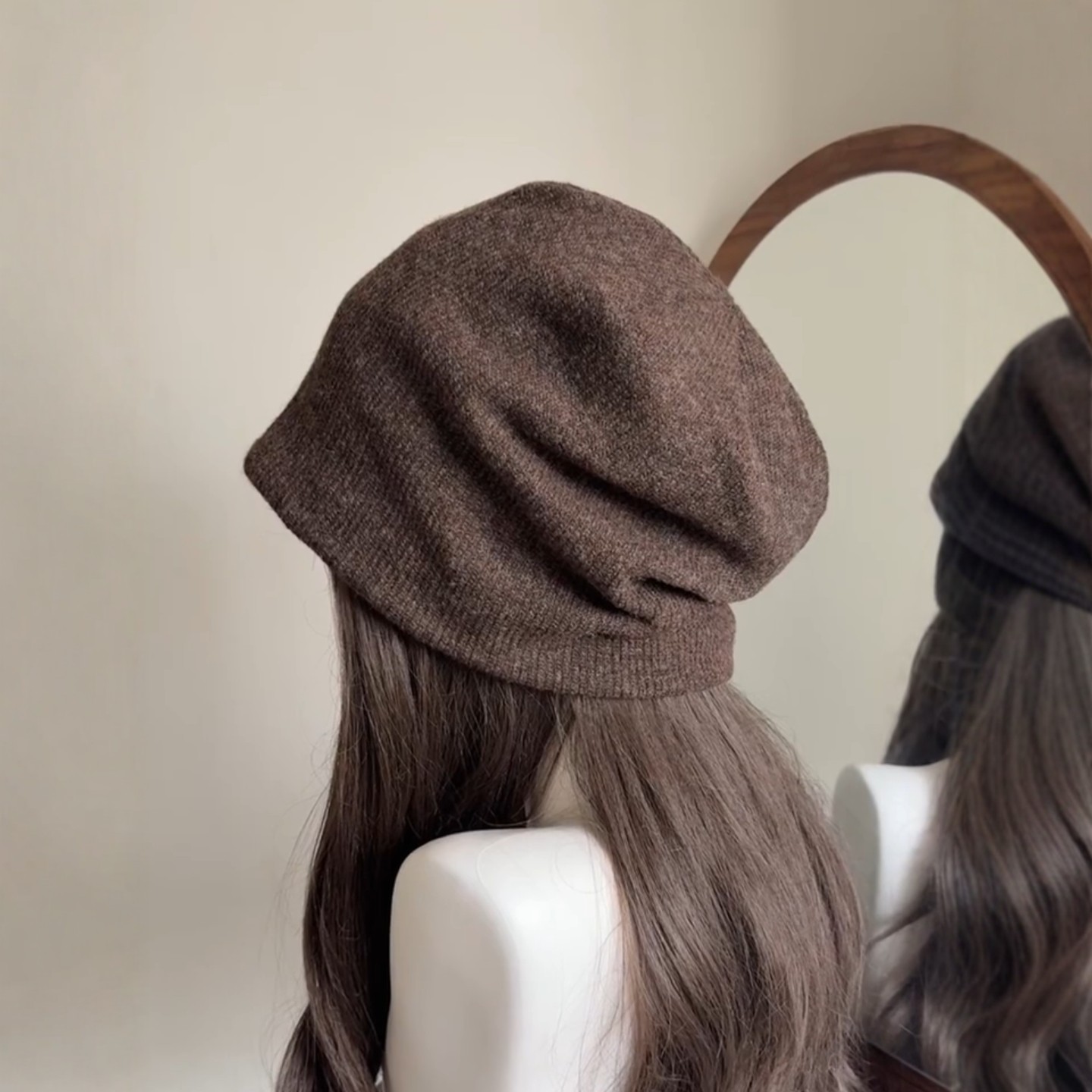 原相机实拍大版针织帽显脸小冷帽大头围日杂风保暖堆堆帽2025新款,淘宝优惠券,粉丝福利购,淘宝优惠卷