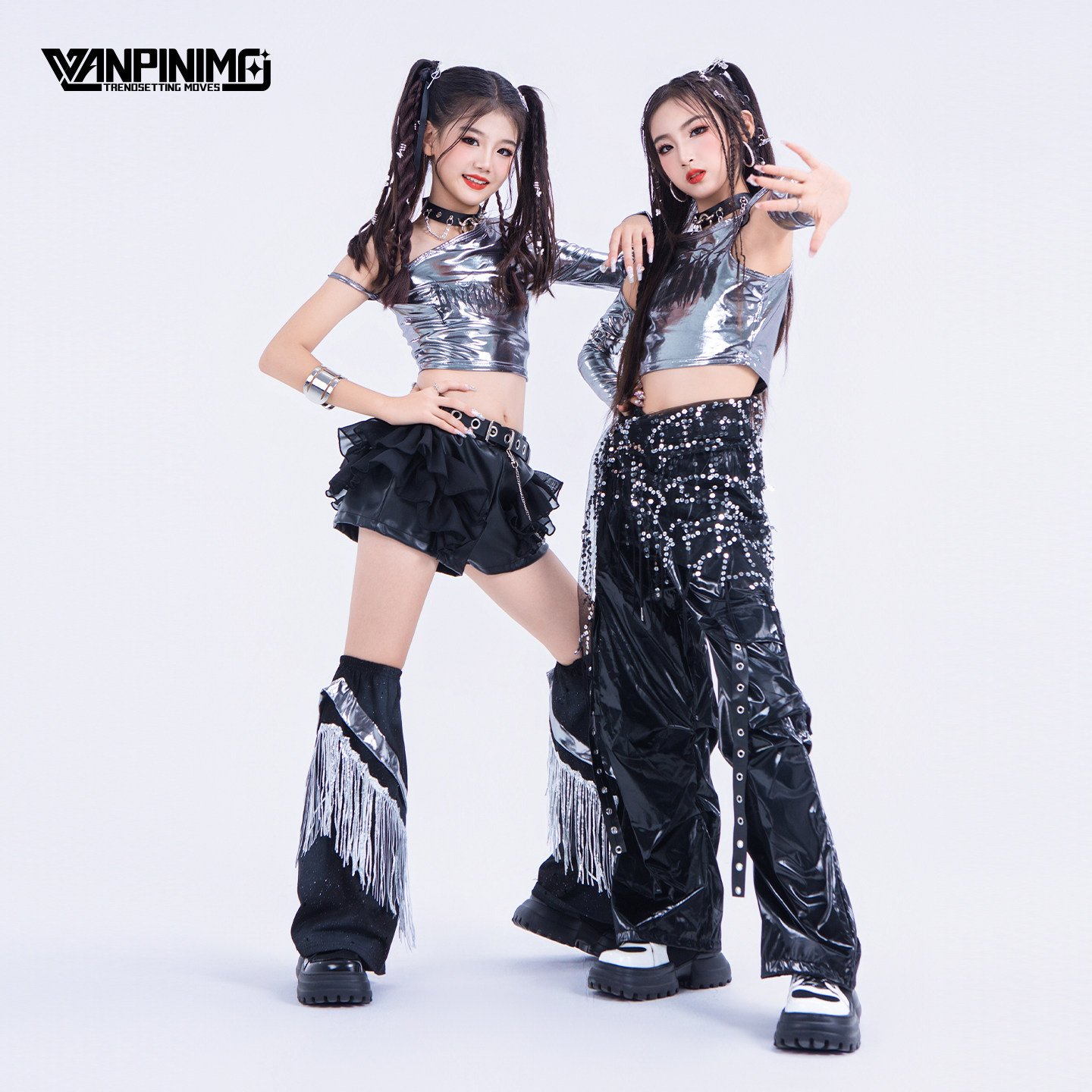 顽皮尼莫女童服装秋冬女团甜酷jazz街舞爵士舞走秀时髦潮酷演出服,淘宝优惠券,粉丝福利购,淘宝优惠卷