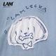 ແບບດຽວກັນຂອງ Zhou Shen puppy LAMLICKA ປອມເສື້ອທີເຊີດສອງໂຕ