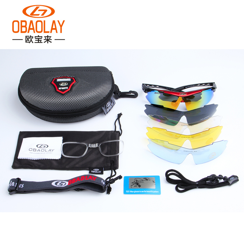 Opal cycling glasses, polarized discoloration goggles, protective glasses, men's and women's bicycle running sand proof glasses