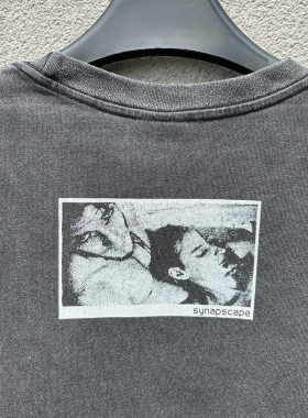 电影感艺术rare短袖水洗复古vintage潮流ins街头上衣tee欧美个性