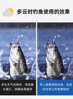 射鱼眼镜 专业 弹弓打鱼看水底专用偏光镜钓鱼看漂户外路亚太阳镜