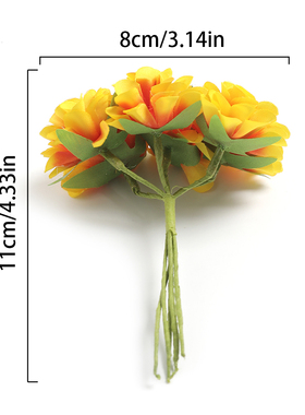 仿真康乃馨花束假花绢布花装饰