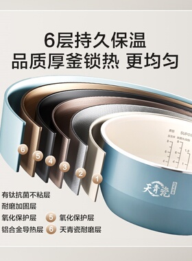 苏泊尔4L天青瓷多功能智能电饭煲