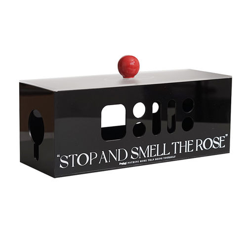 Easygood北欧亚克力插线板收纳盒桌面插排防尘装饰盒电线理线盒 - 图3