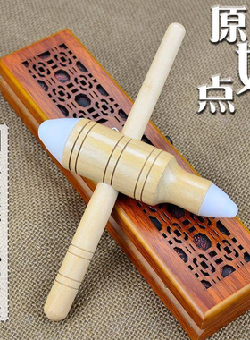按摩工具十字架形硅胶头按摩棒头部颈椎足底穴位按摩器
