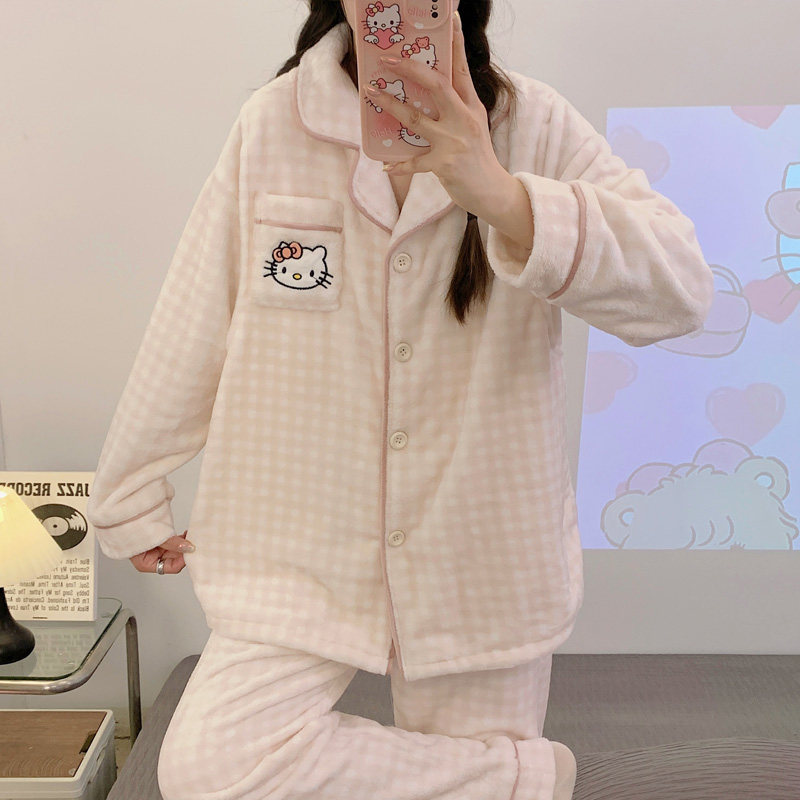 法兰绒月子服加厚加绒保暖孕妇睡衣产后宽松大码不掉毛哺乳喂奶衣,淘宝优惠券,粉丝福利购,淘宝优惠卷