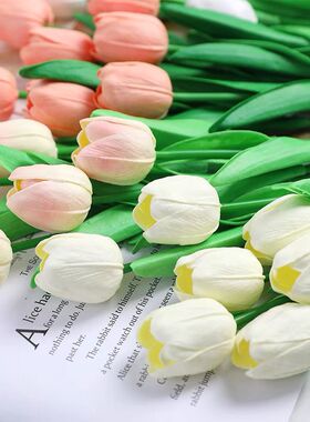 鲜花烘焙蛋糕装饰仿真玫瑰郁金香花朵情人节插件