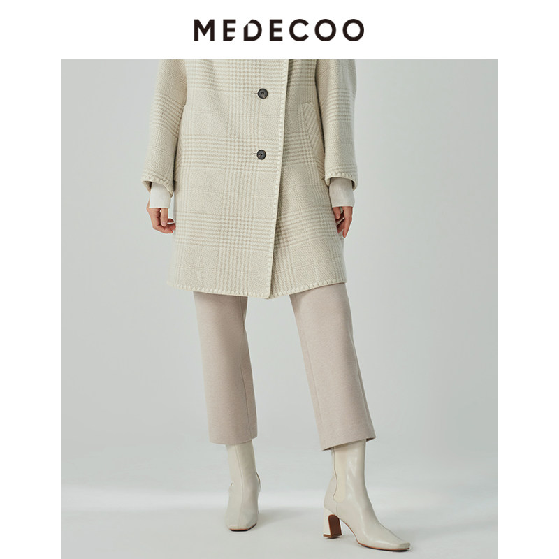 MEDECOO/墨蒂珂冬季新款 直筒显瘦休闲长裤女西装裤MHD80512,淘宝优惠券,粉丝福利购,淘宝优惠卷