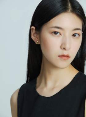 金色纯银耳钉星辰月亮耳环男女款